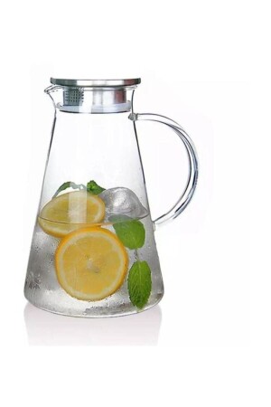 Gusto Metal Kapaklı Cam Sürahi 1600 ml - Arow - Dubai