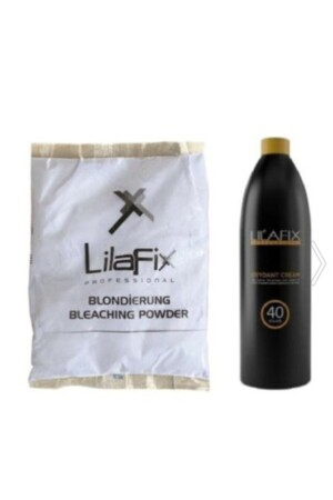 Haaraufhellendes blaues Pulver 500 g +40 Volumen (12 %) Oxidationsmittel 1000 ml - Lilafix