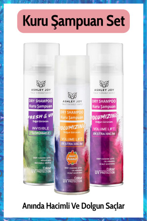 Hacim Veren Temiz Ve Fresh Doğal Görünüm Dry Kuru Şampuan 200 ml X3 Set Vegan AJ.10.00044 - 1