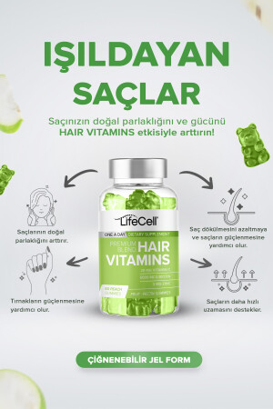 Hair Vitamins Vitamin C Biotin Zinc - Saç Vitamini - Takviye Edici Gıda - 2