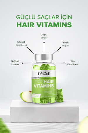 Hair Vitamins Vitamin C Biotin Zinc - Saç Vitamini - Takviye Edici Gıda - 5