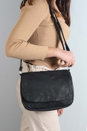 Hakiki Deri Çok Gözlü Yumuşak Yapılı Kadın Omuz Ve Çapraz Postacı Çantası YHDC-1 - Erzeno