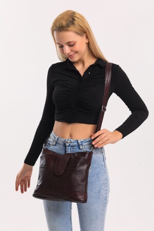 Hakiki Deri Crossbody Postacı Çanta ÖZCMODEL - fubileather