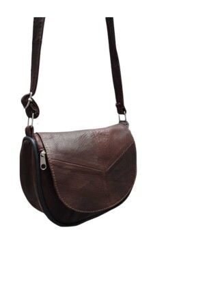 Hakiki Deri Küçük Boy Kahverengi Omuz Ve Postacı Çanta KMPC-4 - Erzeno
