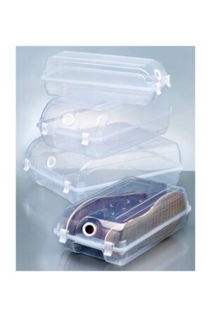 Hancaz Şeffaf Bay Ayakkabı Saklama Kutusu 10 Adet Hancazbay - Gondol Plastik