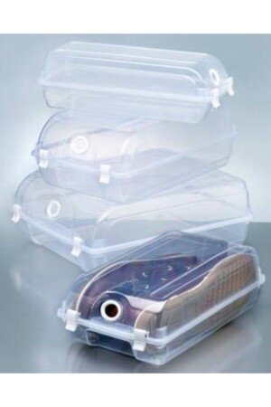 Hancaz Şeffaf Bayan Ayakkabı Saklama Kutusu 10 Adet Hancaz Bayan - Gondol Plastik