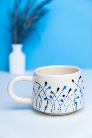 Handgefertigte Keramiktasse 200cc MODERN - İlbay Çini Takı