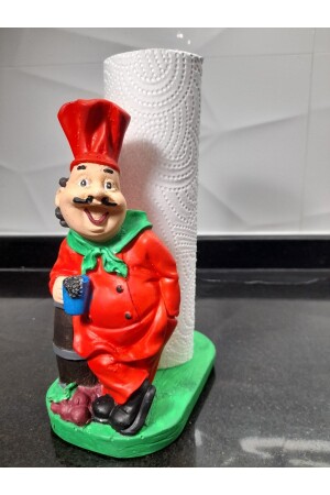 Handgefertigter Chef-Papierhandtuchhalter – Rollenserviettenhalter – Papierhandtuchhalter – Küchenhandtuchhalter – Design 10104400126974R - TÜRKÜ HEDİYELİK