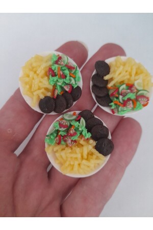 Handgefertigter Pastateller aus Fimo, Miniaturgröße (1:6), 1 Stück - Barbie