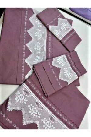 Handgefertigtes Spitzen-Bettbezug-Set brs0034 - Çeyizci Sokağı