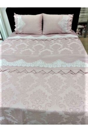 Handgefertigtes Spitzen-Piqué-Set Spitzenlaken brs0035 - Çeyizci Sokağı