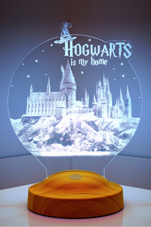 Harry Potter Hogwarts Hediyesi 3 Boyutlu Led Lamba SL_B1290 - 1