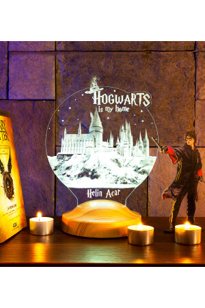 Harry Potter Hogwarts Hediyesi 3 Boyutlu Led Lamba SL_B1290 - 2