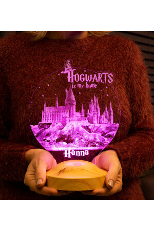 Harry Potter Hogwarts Hediyesi 3 Boyutlu Led Lamba SL_B1290 - 6