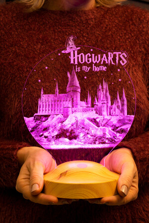 Harry Potter Hogwarts Hediyesi 3 Boyutlu Led Lamba SL_B1290 - 7