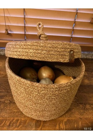 Haus – handgewebt – Mehrzweckkorb – Badezimmer- und Küchen-Organizer - Bevez Home