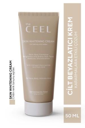 Hautaufhellende, aufhellende Anti-Unreinheiten-Creme mit Glutathion, Kollagen-Niacinamid und Kojisäure, 50 ml - The Ceel