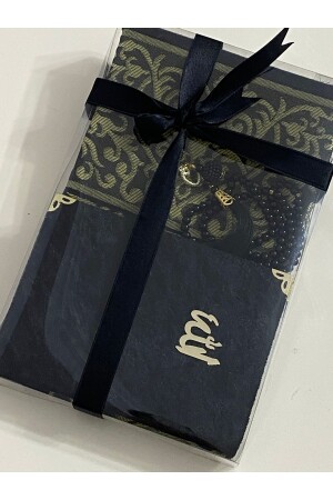 Hediyelik Bohçalık Tafta Saçaklı Siyah Seccade - Ayhanhome