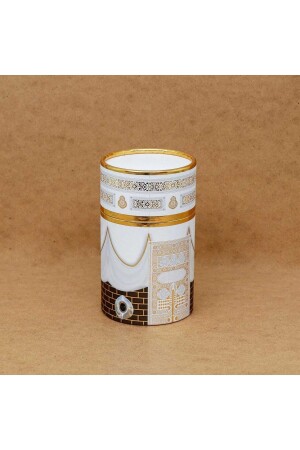 Hediyelik Çeyizlik Kabe Desenli Kutulu Seccade Tesbih Seti - Ayhanhome