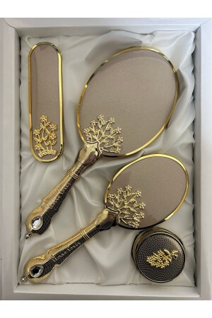 Hediyelik Söz Nişan Gelin Ayna Tarak Seti - Benim Çeyizim