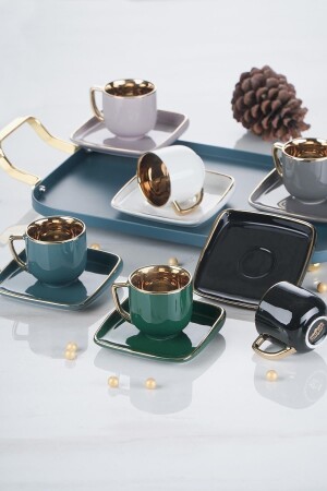 Helsinki 6 Kişilik Porselen Kahve Fincanı Takımı CLK-012370-12 - ACAR