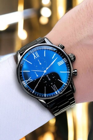 Herrenarmbanduhr mit Metallarmband in Spezialbox - Michael Knight