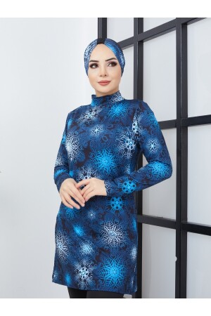 Hijab-Badeanzug, vollständig mit Lycra-Mikrostoff bedeckt, mkhl000 - 2