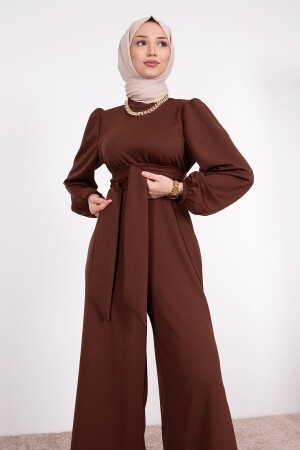 Hijab-Overall mit breiter Schärpe und Wickeleffekt TULU01 - 2
