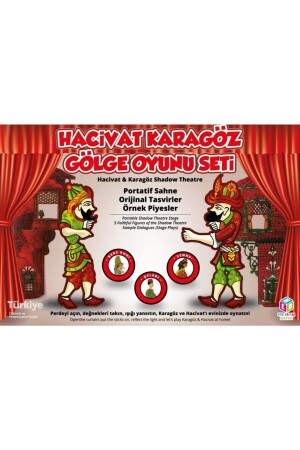 Hobby Holz Hacivat Karagöz Schattenspielset Theaterspiel hacivat667882 - TELSA