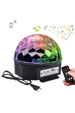 Hoparlör Disco Sahne Ensiga Disko Topu Bluetooth Usb Led Işıklı Mp3 disko13254123123423 - 2