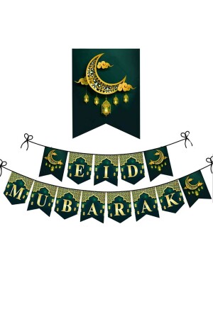 Hoşgeldin Ramazan Eid Mubarak Banner- Islamic Decorations- Banner Eid Mubarak Iyi Bayramlar 190cm - 1