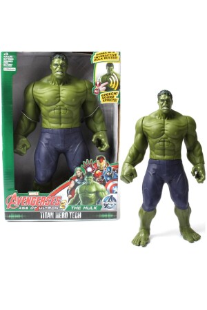 Hulk Pilli Sesli Işıklı Dev Figür 30cm 1 - Rüzgar Oyuncak