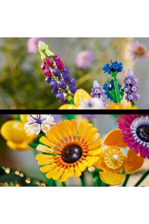 ® ICONS Kır Çiçekleri Buketi 10313 - Yetişkinler İçin Koleksiyonluk Yapım Seti (939 Parça) DFN10313 - 6