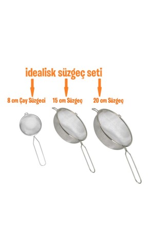 Idealisk Süzgeç Seti- Çay Süzgeci - 15 Cm Süzgeç - 20 Cm Süzgeç - Ikea