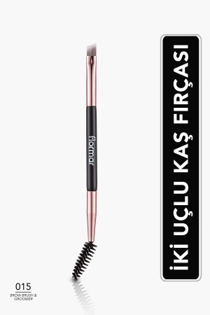 İki Uçlu Kaş Boyama ve Tarama Fırçası - Brow Brush & Groomer - 015 - 8690604597802 - Flormar