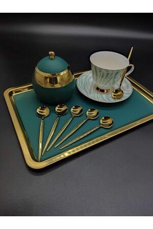 Ikon Titanium Gold 6 Stück Tee- und Kaffeelöffel CMDİÇKK01 - 2