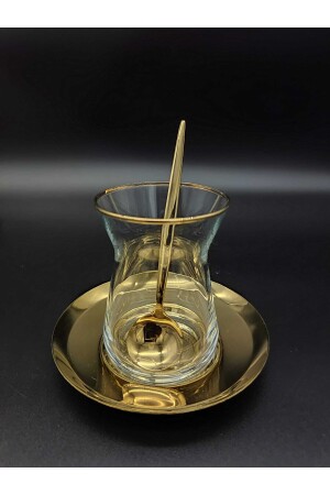 Ikon Titanium Gold 6 Stück Tee- und Kaffeelöffel CMDİÇKK01 - 4