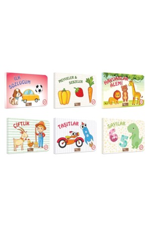 Meine ersten Bücher, Türkisch/Englisch, Grundwörter, 6er-Set, 10–5 x 15 cm - Kids Babies