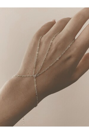 Ince Zincir Şahmeran Gümüş Kaplama Kadın Bileklik Şahmeran - Takıconcept