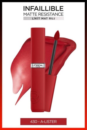Infaillible Matte Resistance Likit Mat Ruj - 430 A-Lister - L'oreal Paris