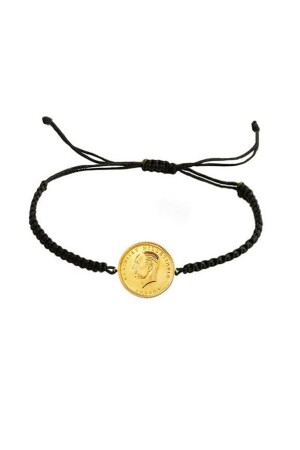 Ip Örgü Makroma Ata Çeyrek Altın Bileklik 9870110002633 - EnginGold