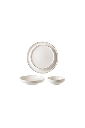 Ipek Toledo Platin 24 Parça Yemek Takımı 01IPK IPF621PLT - İpek