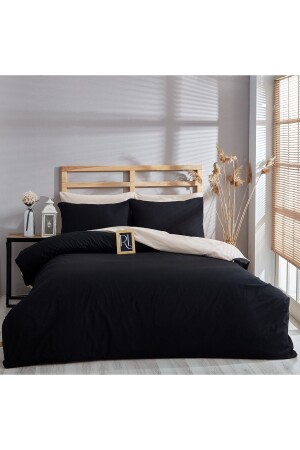 İpliği boyalı Organik Nevresim takımı Çift kişilik (Çarşafsız) ÇizgiliÇarşafsızset - Ricco Lifes