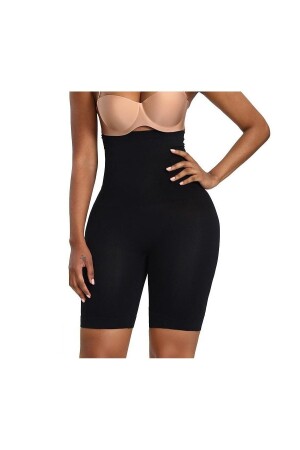 Irina Alt Bacak Etkili Paçalı Spor Korse Extra Sıkı Siyah Renk - Mistirik