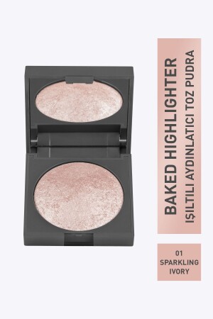 Işıltılı Aydınlatıcı - Baked Highlighter 01 Sparklıng Ivory - 11 G - Alix Avien