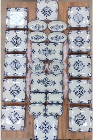 Isırgan Model 24 Parça 12 Kişilik Kahvaltı Takımı - Yiğit Seramik Züccaciye