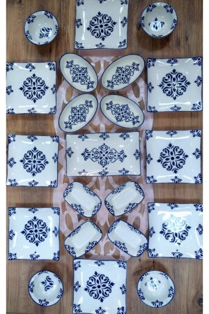 Isırgan Model 8 Kişilik 21 Parça Kahvaltı Takımı ISGRN-0021 - Yiğit Seramik Züccaciye