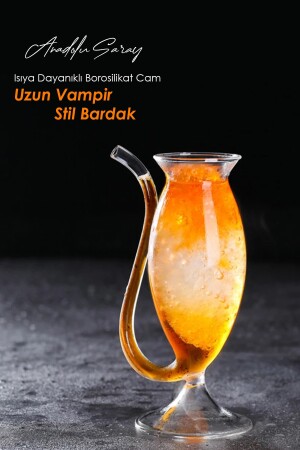 Isıya Dayanıklı Borosilikat Uzun Vampir Bardak | Kahve Ve Sunum Bardağı | Borosilikat Bardak Uzun.Vampir.Bardaki - 1