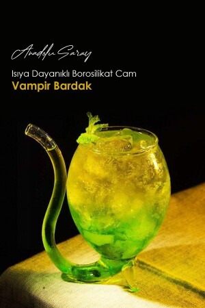 Isıya Dayanıklı Borosilikat Vampir Bardak | Kahve Ve Sunum Bardağı | Borosilikat Bardak - 1 Adet Vampir.Bardaki - 2