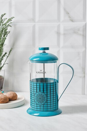 Iznik Türkis French Press 600 ml - Karaca